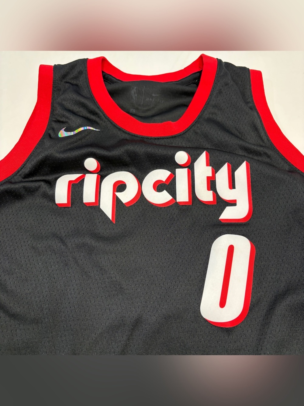 Nike Damian Lillard Portland Trail Blazers Rip City Edition Jersey Boys Youth L - Picture 3 of 11